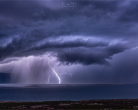 storm lightning cloud colors sea
