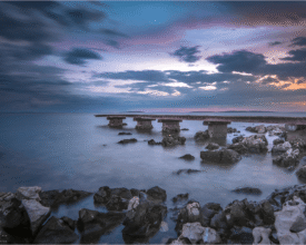 Long exposure sunset