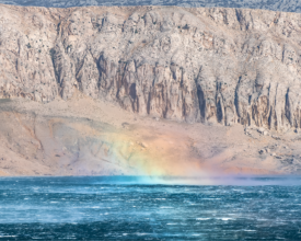 Bura wind rainbow storm