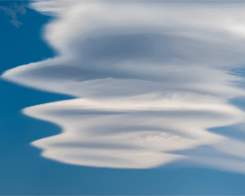 Altocumulus lenticularis sunset cloud