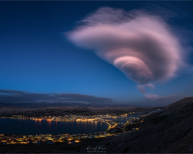 Altocumulus lenticularis susnset